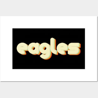 vintage color eagles Posters and Art